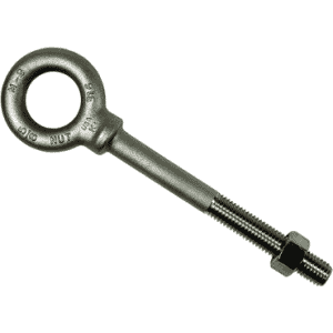 316 Stainless Steel Plain Pattern Nut Eye Bolt - 1/4-20 Thread; 1/2" Eye Dia.